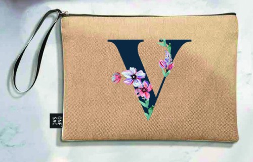 Letter v tote bag - wedding gifts